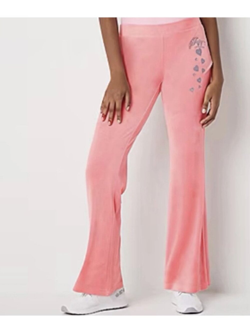 Juicy By Juicy Couture Womens Small Pink Flare Mid‎ Rise Track Pants Flamingo